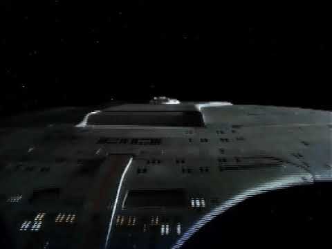 Enterprise-D warps away