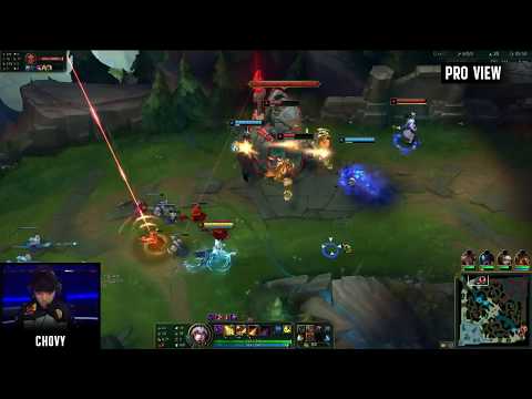 Chovy Triple Kill at 4 minutes (Pro View)