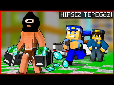 TEPEGÖZ HIRSIZLIĞA BAŞLADI VE ÇOK ZENGİN OLDU! 😱 - Minecraft