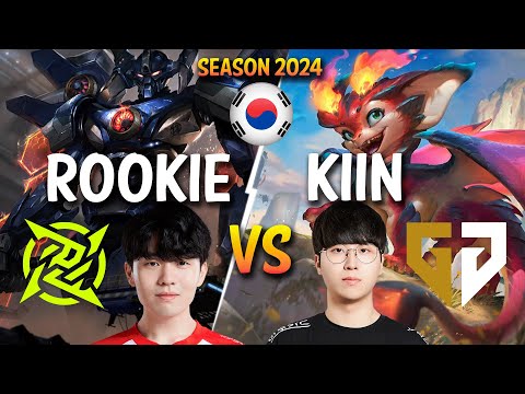 NIP Rookie vs GEN Kiin - Rookie AATROX vs Kiin SMOLDER Top - Patch 14.3 KR Ranked CHALLENGER