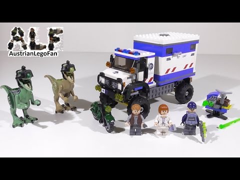 Vidéo LEGO Jurassic World 75917 : La destruction du vélociraptor