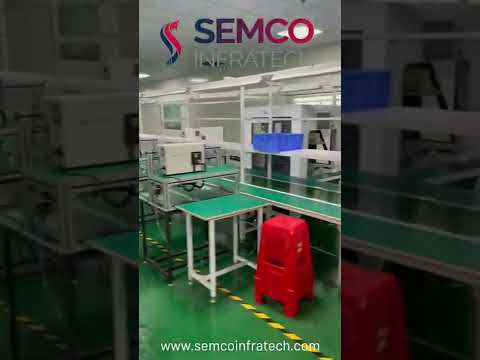 , title : 'Lithium Ion Battery Pack Testing and Assembly Line Conveyor Tables #shorts'