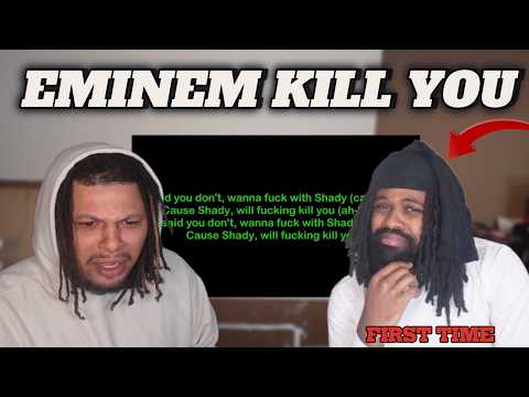 My Brothers First Time Hearing - Eminem Kill you (Reaction)