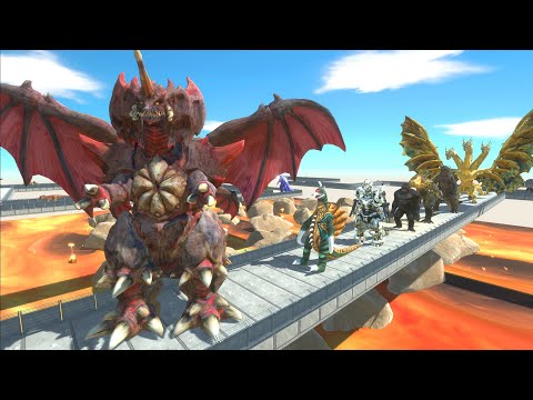 DESTOROYAH LAVA DEATH RUN - Animal Revolt Battle Simulator