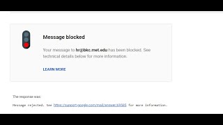 Message blocked
