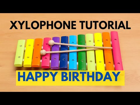 How to Play HAPPY BIRTHDAY Song on Xylophone | Easy Xylophone Tutorial for Kids & Beginners