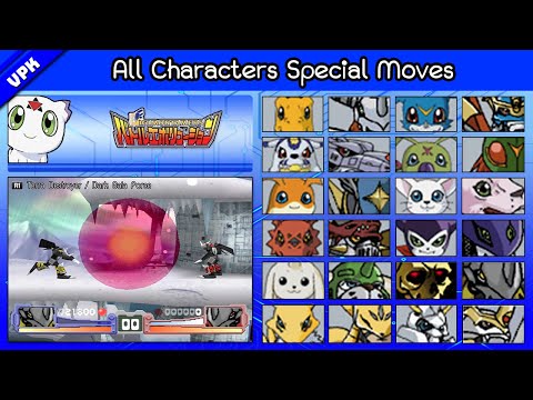 Digimon Rumble Arena [PS1] - All Characters Special Moves and Ultimate Attack