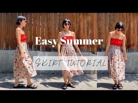 Quick and Easy Summer Skirt Tutorial