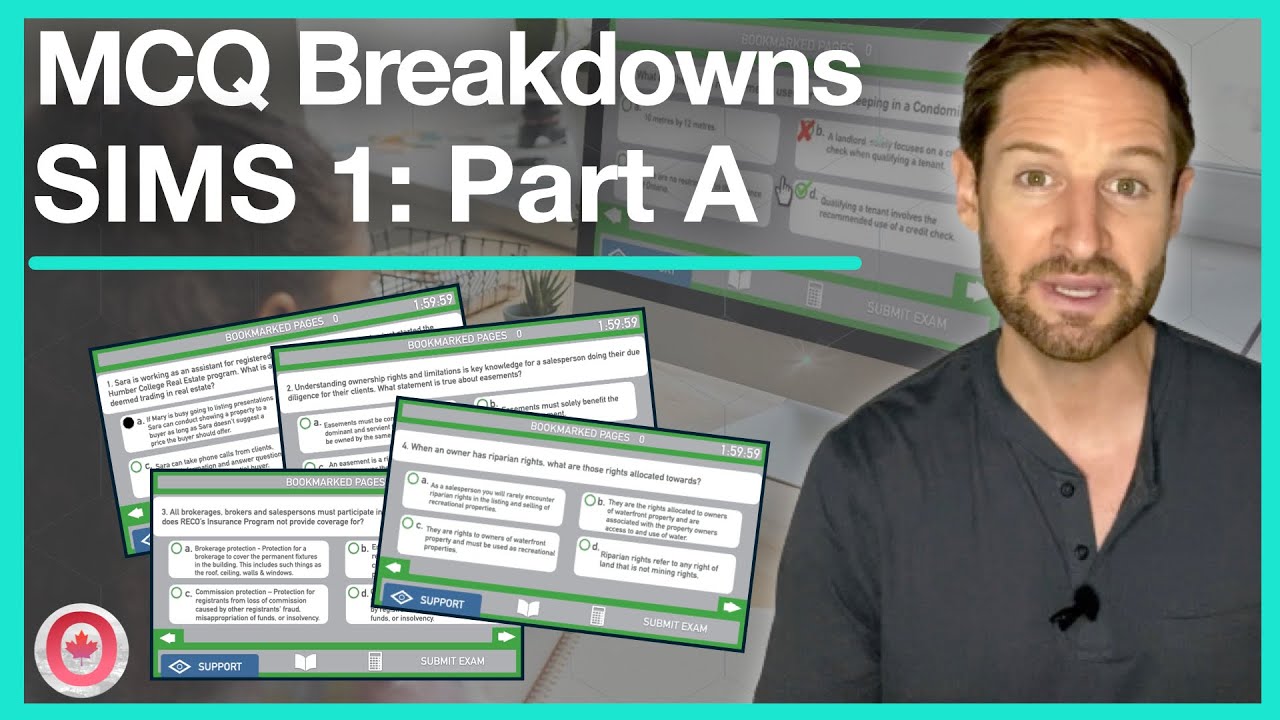 Ontario Real Estate Salesperson Program Question Breakdowns: Simulation Session 1 Part A
