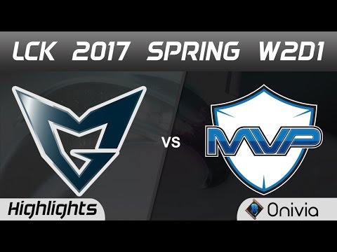 SSG vs MVP Highlights Game 1 LCK Spring 2017 W2D1 Samsung Galaxy vs MVP