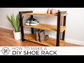 How To Make A DIY Shoe Rack With A Unique Finish