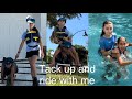 Proper Tack Up And Ride With Me Ponies Equestrian Sister Horses Riding Funny Fun
