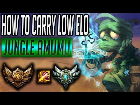 How to Carry Low Elo Ranked - Jungle Amumu - In Game Play by Play - NA Silver