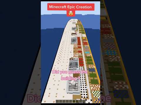 "Watch an Epic Creation Unfold in Minecraft Time-Lapse!" #shorts #minecraft