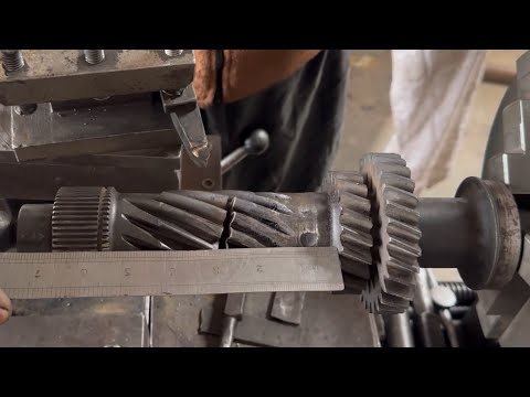 Adding a New Section to a Broken Pen-shaped Gear Countershaft Restoration by Unique Method
