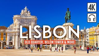 Lisbon 4K Walking Tour (Portugal) - 3h Tour with Captions & Immersive Sound [4K Ultra HD/60fps]