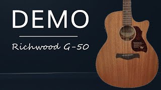 Video thumbnail for Richwood G-50-CE DEMO - Muziekhuis Souman by Souman Music
