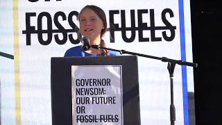 Greta Thunberg Joins - Youth Climate Strike Los Angeles 2019