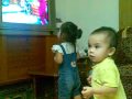 Barney S Dino Dance Performed By YY And JJ 22 FEB 10 Mp4