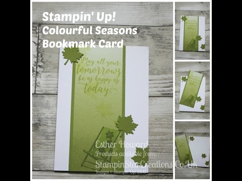 Stampin' Up! Colourful Seasons, Ombre 📑 Bookmark Card