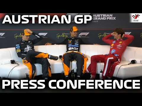 F1 Post-Race Press Conference Austrian GP 2025 | Lando Norris, Oscar Piastri, Charles Leclerc