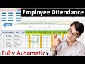 How To Make An Automated Attendance Sheet In Excel Attendance And Salary Sheet In Excel In Hindi