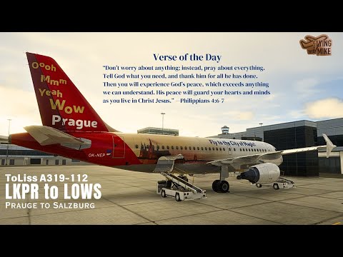|XP12.1.4-r3| LKPR Prague, Czechia to LOWS Salzburg, Austria| ToLiss A319-112|