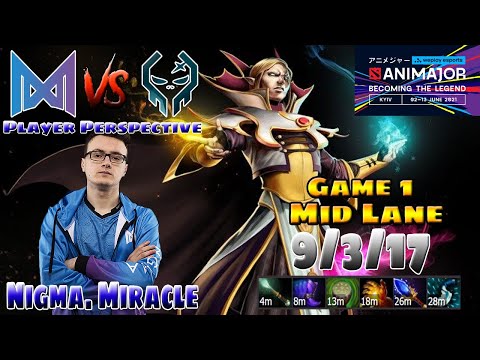 Nigma.Miracle (Invoker) / Nigma vs Execration (Game 1)/ WePlay AniMajor