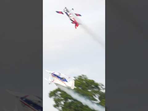 LARGE Pitts and Sukhoi having some fun #radiocontrol #aviation #mirrorflying