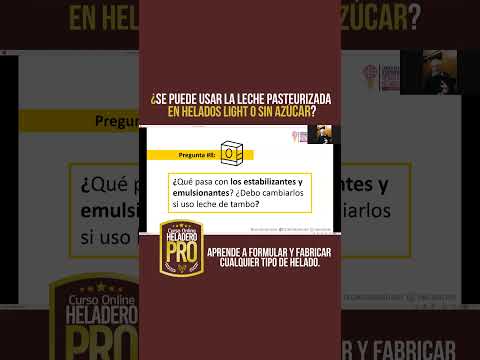 ➡️ #LecheLíquida #Pasteurizada en #Helados sin Azúcar - #CursoOnline #Negocio ✅ #basesparahelado