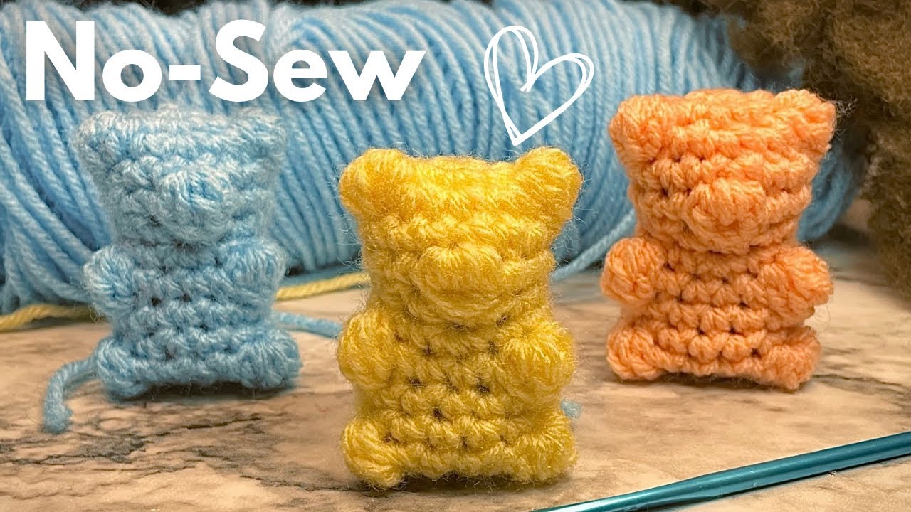 Beginner’s Crochet Gummy Bear Tutorial *No-sew pattern*