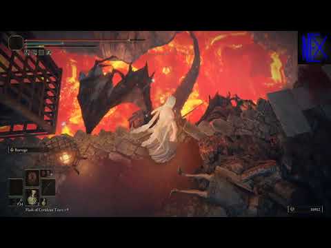 Magma Wyrm Volcano Manor (cheese) #eldenring #boss #blackbow