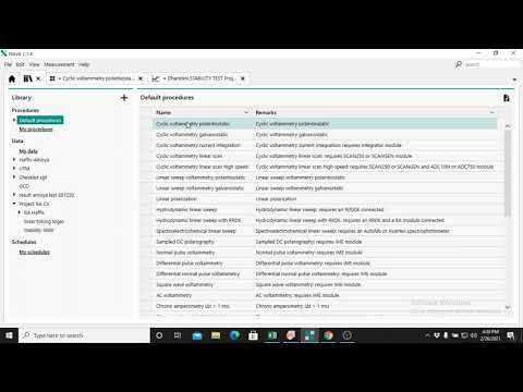 How to run Cyclic voltammetry analysis with different scan rate simultaneously using NOVA.