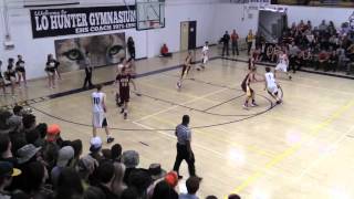 Michael Dillon #34 White Basketball Evergreen vs Golden 02 05 16
