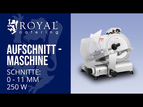 Video - Aufschnittmaschine - Ø 300 mm - 0 - 11 mm - mit Messerschärfer