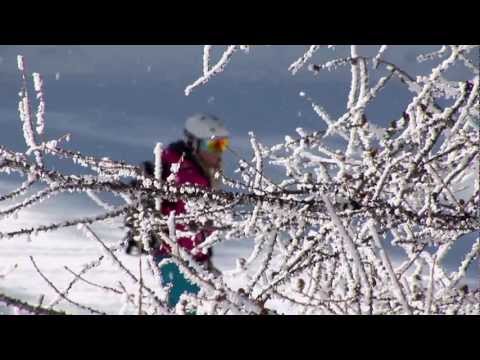 Anja Bolbjerg and Marcus Lantz - playful freeride skiing in Monterosa, Italy