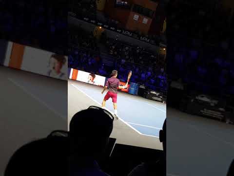 Kei NISHIKORI - Moselle Open 2018 - Court level view