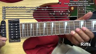 🎄 How To Play CHRISTMAS CANON ROCK On Electric Guitar Trans Siberian Orchestra Riffs & Power Chords