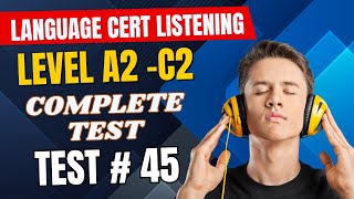 Languagecert Listening Practice Test for Achieve Level A2 to C2 | SELT Listening Practice Test