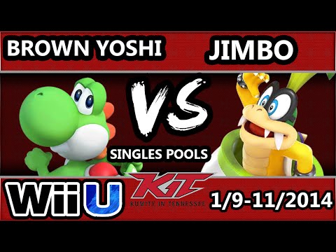 KiT 15 - Jimbo (Iggy, Megaman) Vs. Brown Yoshi (Yoshi) SSB4 Singles Pools - Smash 4 Wii U