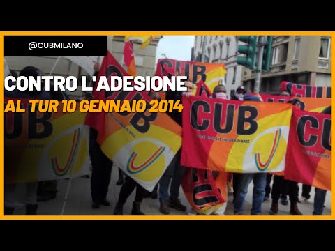 Contro l'adesione al TUR 10 gennaio 2014. Congresso FlaicaUniti CUB nazionale