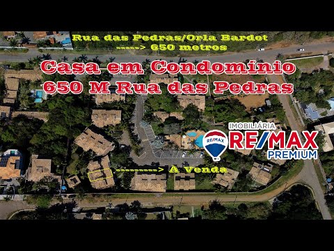 Casa com RGI em Condominio em Buzios 650 metros Rua das pedras