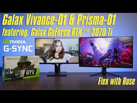 GALAX monitors and #RTX3070Ti1ClickOC 💘 | #RoseApproved