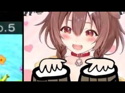 Korone Being B̶A̶D̶  CUTE at Drumming