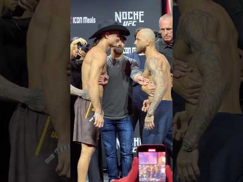 😤 DIEGO LOPES VS JEAN SILVA INTENSE FINAL FACE OFF (NOCHE UFC 2025)