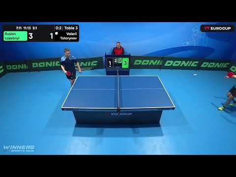 09:55 Ruslan Lazebnyi 0-3 Valerii Tatarynov 13.04.2023 TT Euro.Cup Ukraine Star