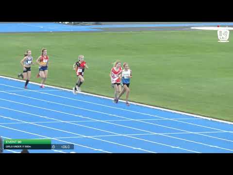 Girls Under 11 800m H4 - 2020 State Combined Events Championships // LAVicTV