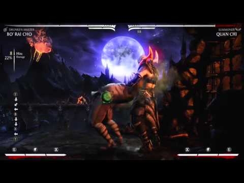 Mortal Kombat XL-Bo' Rai Cho (Drunken Master) Corner BnB Combo