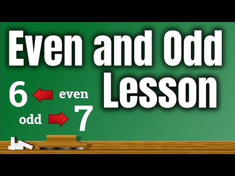 Even and Odd Lesson for Children