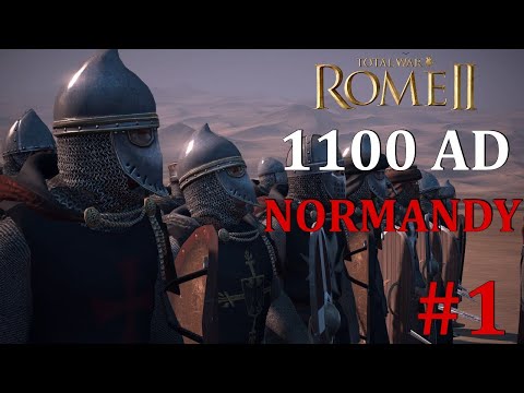 Medieval 1100 AD Total War: Duchy of Normandy Campaign Gameplay #1 ~ New Start